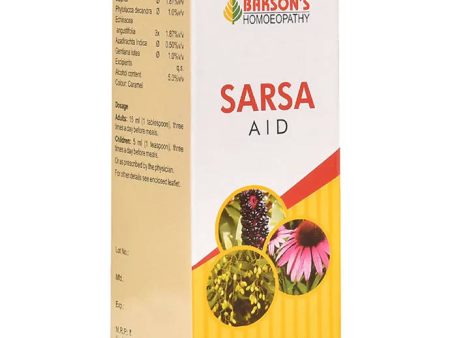 Bakson s Homeopathy Sarsa Aid Syrup Online Sale