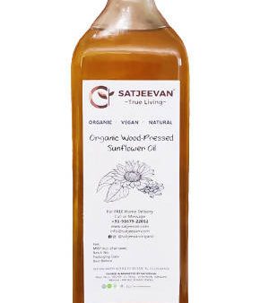 Satjeevan Organic Wood-Pressed Sunflower Oil For Cheap