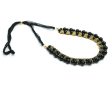 Mominos Fashion Johar Kamal Gold-Plated Brass Finish Pearls Work Choker For Women (Black) Fashion