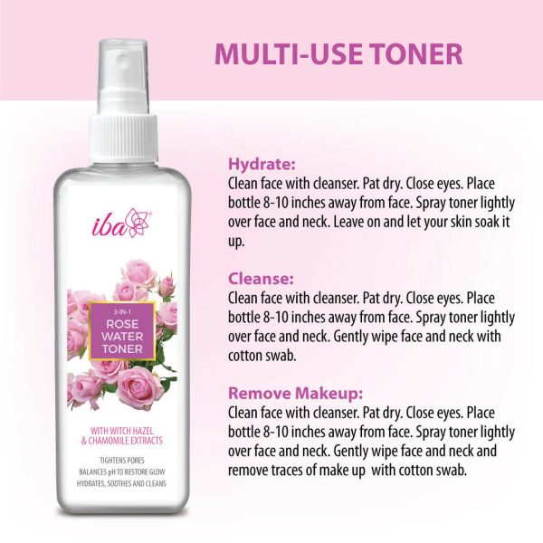 Iba 3-in-1 Rose Water Toner Fashion