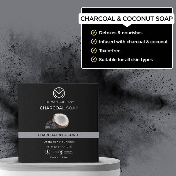 The Man Company Charcoal Soap Bar - Charcoal & Coconut Online