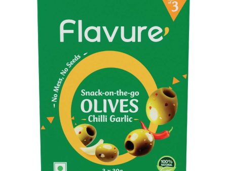 Flavure Snack-On-The-Go Olives Chilli Garlic Cheap