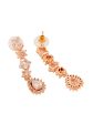 Saraf RS Jewellery Rose Gold Plated AD Studded Designer Jewellery Set Supply