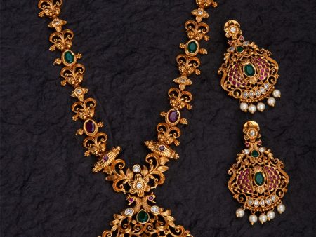 Rubans Gold-Plated Metal Antique Jewellery Set Online now