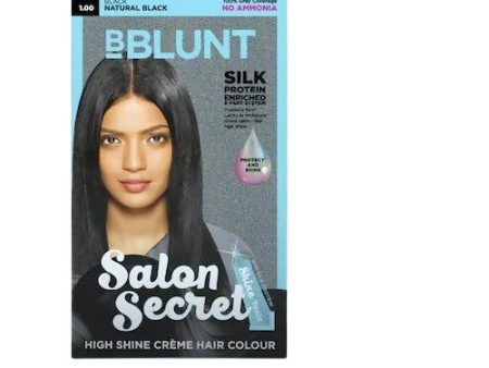 BBlunt Salon Secret High Shine Crème Hair Colour - Natural Black on Sale