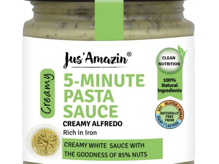 Jus Amazin 5-Minute Pasta Sauce - Creamy Alfredo Cheap