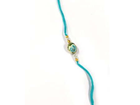 Blue Floral Rakhi Discount