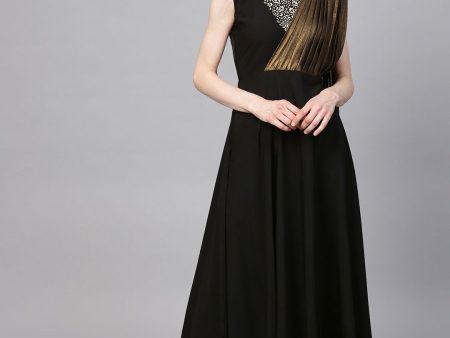 Ahalyaa Black Crepe Dress Online Sale