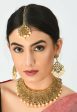 Mominos Fashion Johar Kamal Traditional Rajwadi Design Heavy Golden Color Necklace Set For Discount