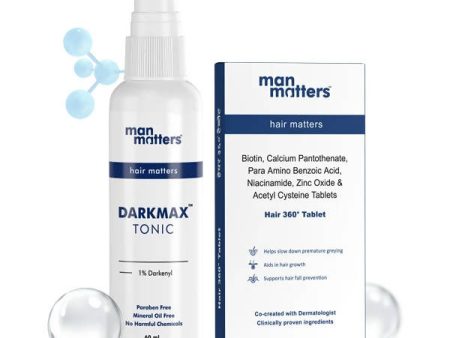 Man Matters Greying Reversal Kit, Aids in Hair Growth Online Hot Sale