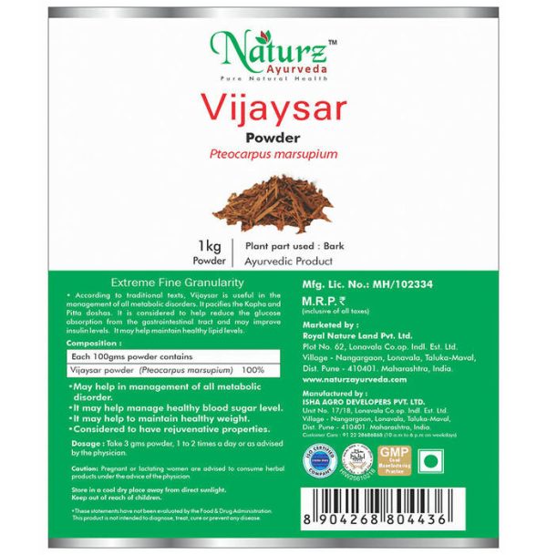 Naturz Ayurveda Vijaysar Powder Hot on Sale