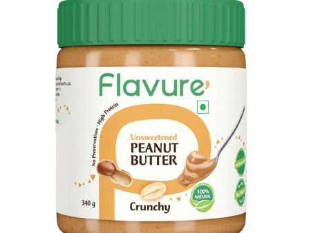 Flavure Unsweetened Peanut Butter - Crunchy Hot on Sale