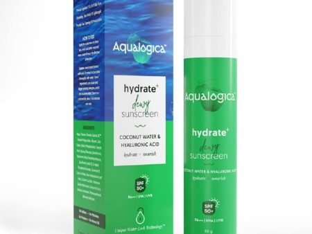 Aqualogica Hydrate+ Sunscreen with Coconut water & Hyaluronic Acid Hot on Sale