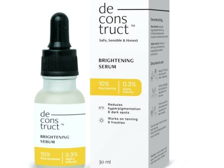 Deconstruct Brightening Serum  10% Niacinamide + 0.3% Alpha Arbutin Face Serum for Pigmentation & Dark Spots For Discount