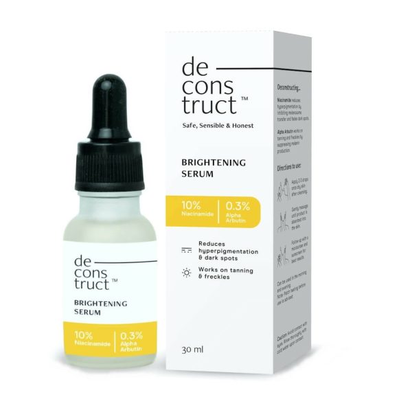 Deconstruct Brightening Serum  10% Niacinamide + 0.3% Alpha Arbutin Face Serum for Pigmentation & Dark Spots For Discount