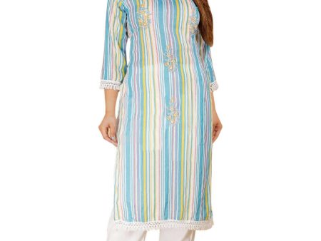 Vamika Embroidery Rayon Multicolor Party Wear Casual Wear Kurta Set Suit Online Hot Sale