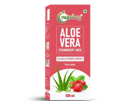 Nutriorg Aloevera Strawberry Juice Online