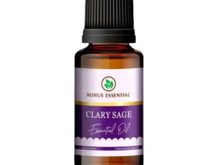 Korus Essential Clary Sage Essential Oil - Therapeutic Grade Online now