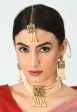 Mominos Fashion Johar Kamal Off White Color Kundan & Pearls Necklace Set on Sale