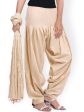 Jaipur Kurti Cream-Coloured Women Patiala & Dupatta Cheap