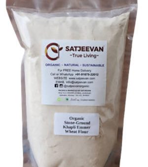 Satjeevan Organic Stone-Ground Khapli Emmer Wheat Flour Online now