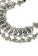 Mominos Fashion Johar Kamal Oxidised Silver-Plated Brass Finish Peacock Choker For Women (Silver) Hot on Sale