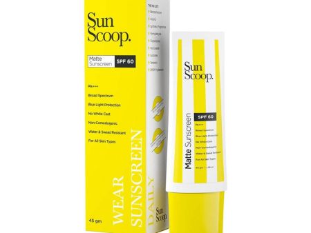 Sun Scoop Matte Sunscreen SPF 60 Supply