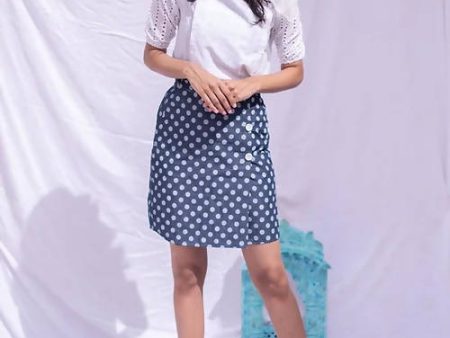 Diva Globe Polka dot Women Overlap Skirt For Sale