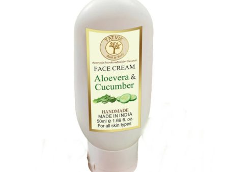 Tatvik Ayurveda Aloe Vera and Cucumber Face Cream Hot on Sale