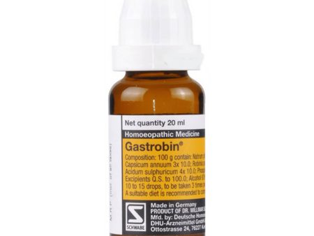 Dr. Willmar Schwabe India Gastrobin Drop Supply