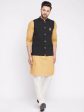 Even Apparels Men Black Nehru Jacket Cheap