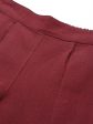 Jaipur Kurti Women Maroon Solid Cropped Easy Wash Regular Trousers Online now