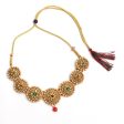 Mominos Fashion Johar Kamal Gold-Plated Brass Finish Kundan Choker For Women (Golden) For Discount