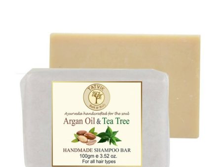 Tatvik Ayurveda Argan Oil & Tea Tree Shampoo Bar Online Sale