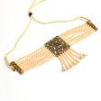 Mominos Fashion Johar Kamal Off White Color Kundan & Pearls Necklace Set on Sale