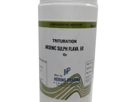 Hering Pharma Arsenic Sulph Flava Trituration Tablet Hot on Sale