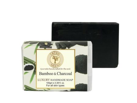 Tatvik Ayurveda Bamboo Charcoal Luxury Handmade Soap For Cheap