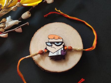 Bhai Please Dexter Wooden Rakhi Cheap