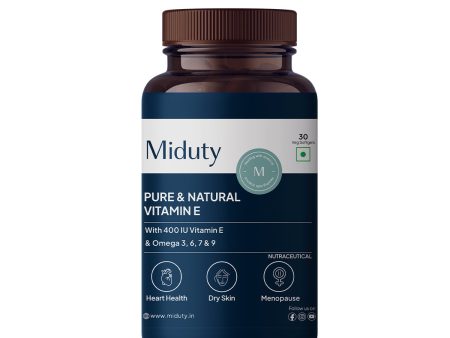 Miduty by Palak Notes Pure & Natural Vitamin E Sea Buckthorn Berry Softgels Online Sale