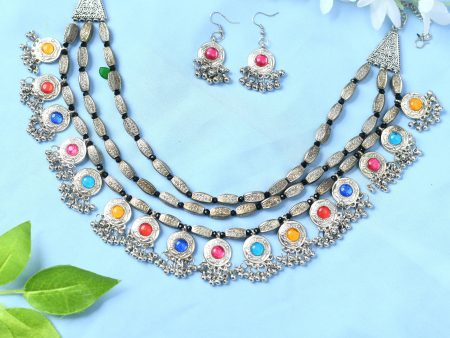 Mominos Fashion Johar Kamal Handicraft Finish Kundan Work Long Necklace For Women (Multi) Hot on Sale