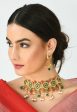 Mominos Fashion Johar Kamal Women Gold-Plated Brass Finish Meena & Pearls Work Choker Online Sale