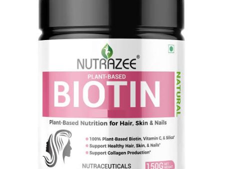 Nutrazee Plant Based Biotin Supplement 10000+ MCG Discount