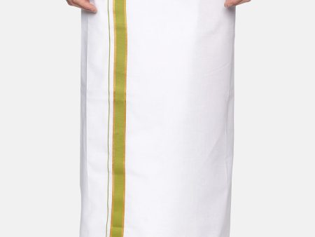 Sethukrishna Men White Solid Cotton Regular Dhoti Sale