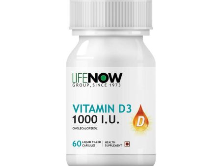 Lifenow Vitamin D3 1000 I.U. Capsules Online Sale