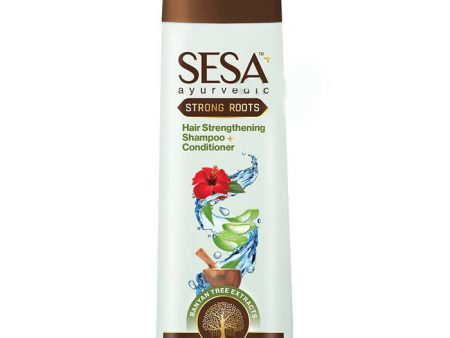 Sesa Ayurvedic Strong Roots Hair Strengthening Shampoo + Conditioner Fashion