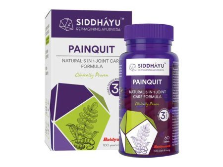 Siddhayu Ayurveda Painquit Natural 5 in 1 Joint Care Formula Tablets For Sale