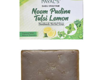 Payal s Herbal Neem Pudina Tulsi Lemon Soap For Cheap