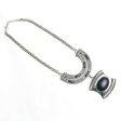 Mominos Fashion Johar Kamal Oxidised Silver-Plated Stone Work Long Necklace Handicraft For Sale