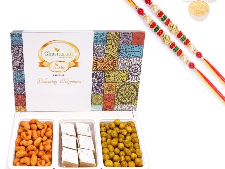 Ghasitaram Assorted Festive Box of Kaju Katli, Crunchy Cashews, Crunchy Peanuts Supply