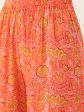 Jaipur Kurti Women Off-White & Peach-Coloured Printed Kurta with Sharara & Dupatta For Cheap